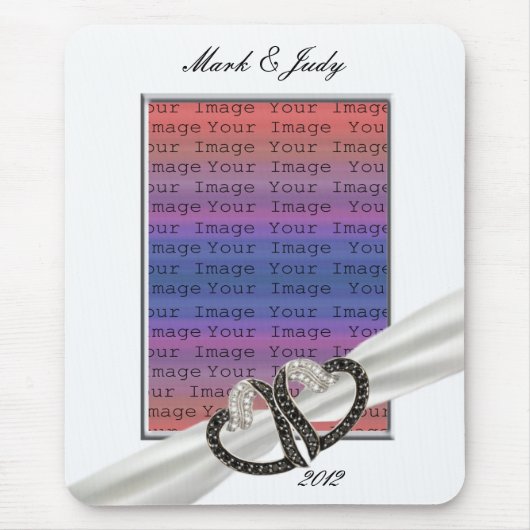 Muismat zwart-wit diamant (Voorkant)