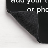 Muismat zwarte achtergrond (Hoek)