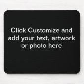 Muismat zwarte achtergrond (Voorkant)