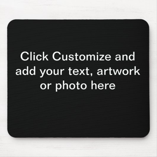 Muismat zwarte achtergrond (Voorkant)