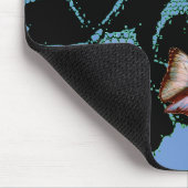 MUISMAT ZWARTE LACE ANTIEK PATROON BUTTERFLIES (Hoek)