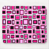 Muismatje abstract vierkant patroon muismat (Voorkant)