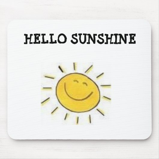 muismatje, HALLO SUNSHINE Muismat (Voorkant)