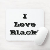 Muismatje I Love Black Muismat (Met muis)