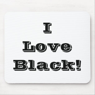 Muismatje I Love Black Muismat
