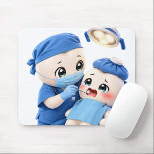 Muismatje met Cute Tandarts Baby Patiënt Muismat