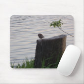 Muismatje met vogel op een Stomp Muismat (Met muis)