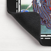 Muismatten Art Japanese Lady Vintage Poster Utagaw (Hoek)