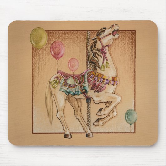 Muismatten - Happy Horse Carousel (Voorkant)