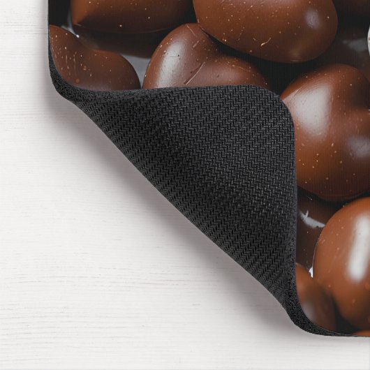 Muismatten houden van chocoladehart (Hoek)