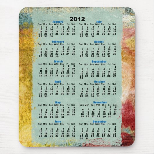 muismatten kalender 2012 (Voorkant)