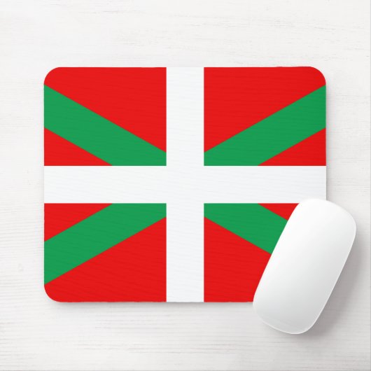 Muismatten met Drapeau Basque "Ikkurina" (Met muis)