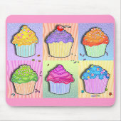 Muismatten - Pop Art Cupcakes (Voorkant)