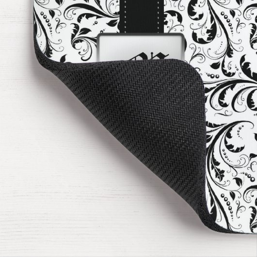 Muismatten van Elegant DamaskMonogram (Hoek)