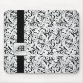 Muismatten van Elegant DamaskMonogram (Voorkant)