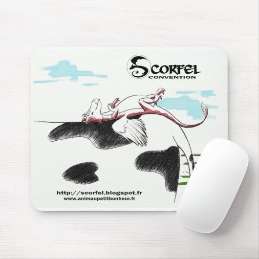 Muismatten van Scorfel op koe (Met muis)