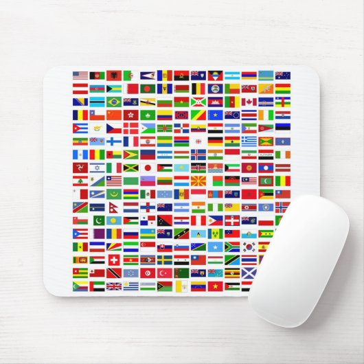 Muismatten Wereldvlaggen (Met muis)