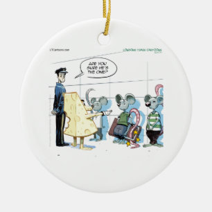 Muismisdaden door Rick London Funny Keramisch Ornament