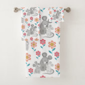 Muismoeder, baby's, bloesems Moederdag Bad Handdoek (Insitu)