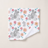 Muismoeder, baby's, bloesems Moederdag Bad Handdoek (Wasdoekje)