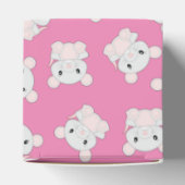 Muismuis Baby shower Roze Bedankdoosjes (Bovenkant)