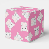 Muismuis Baby shower Roze Bedankdoosjes (Achterkant)