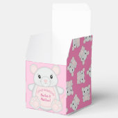 Muismuis Baby shower Roze Bedankdoosjes (Geopend)