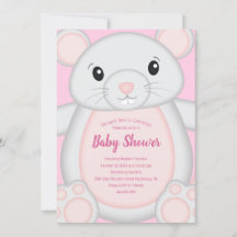 Muismuis Baby shower Roze