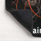 Muismuis met brainstorm muismat (Hoek)