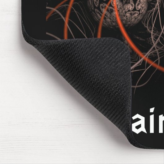 Muismuis met brainstorm muismat (Hoek)