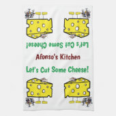 Muismuizen Snijden de kaasmuziek keukenhanddoeken (Verticaal)