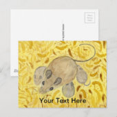 MuisnestWaterverf Briefkaart (Voorkant / Achterkant)