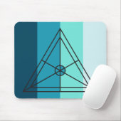 Muispad in blauw muismat (Met muis)