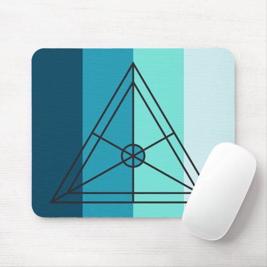 Muispad in blauw muismat (Met muis)