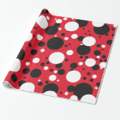 Muispartij Celebration Polka-Dot Party Cadeaupapier (Uitgerold)