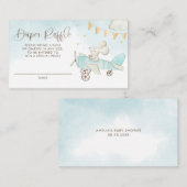 Muispiloot Baby shower luierafvoer Informatiekaartje (Voorkant / Achterkant)