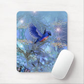 Muisplaat Blauwe Vogel Muismat (Met muis)