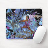 Muisplaatje Fantasy Art Paarse Fee Muismat (Met muis)