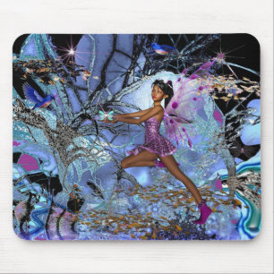 Muisplaatje Fantasy Art Paarse Fee Muismat