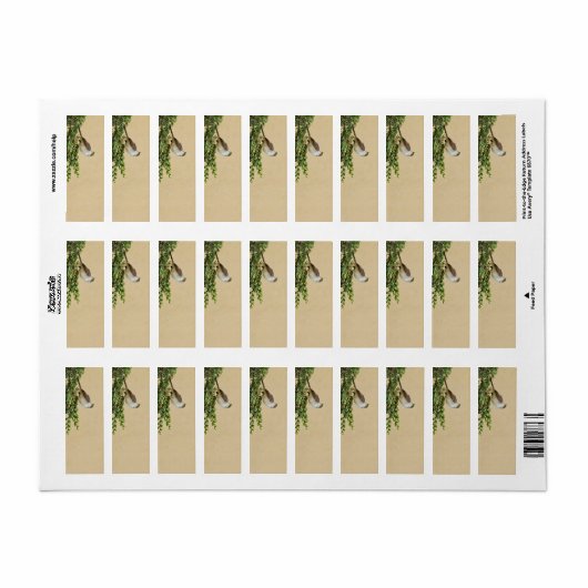 Muispostkaart Etiket (Full Sheet)