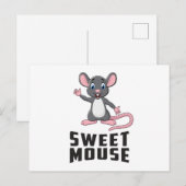 Muisrat Dierenkaas Liefde Pet Schattige Funny Gift Briefkaart (Voorkant / Achterkant)