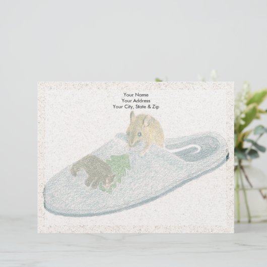 Muisschuiver Persoonlijk Briefhoofd (Staand voorkant)