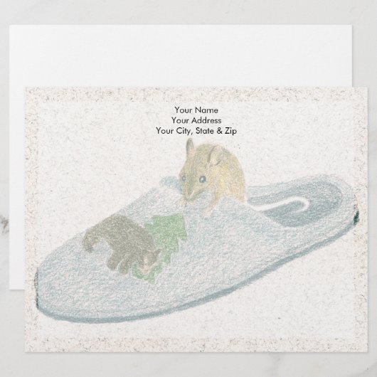 Muisschuiver Persoonlijk Briefhoofd (Voorkant / Achterkant)