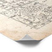 Muissetrap Board Game Patent - Oude look Poster (Hoek)