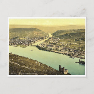 Muistoren en Rossel, Bingen, Rijn, Duitsland Briefkaart