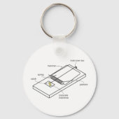 muisval sleutelhanger (Voorkant)