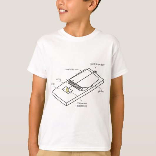 muisval t-shirt (Voorkant)