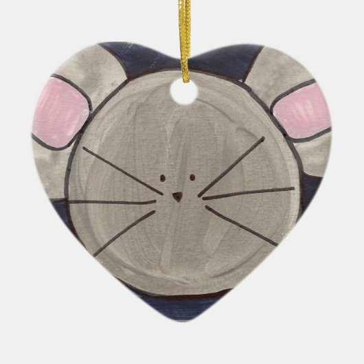 Muisversiering Keramisch Ornament (Voorkant)