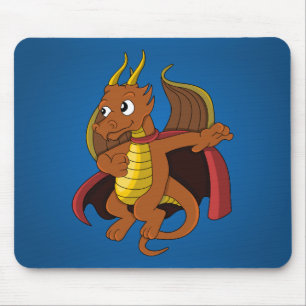 Muisvloer met draak superheld cartoon muismat