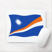 Muisvloer met vlag van Marshalleilanden Muismat (Met muis)